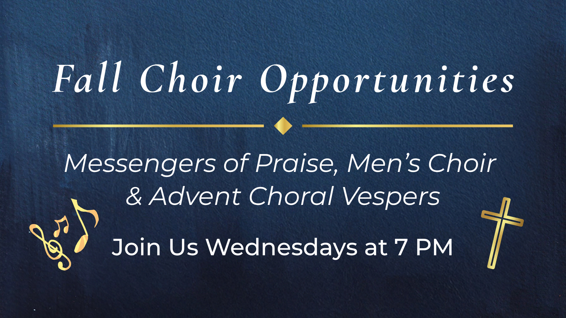Choir Opportunities (fall 2026)